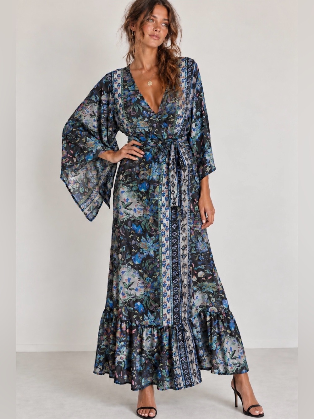NWT Anthropologie x Raga Kassie Maxi Wrap Dress